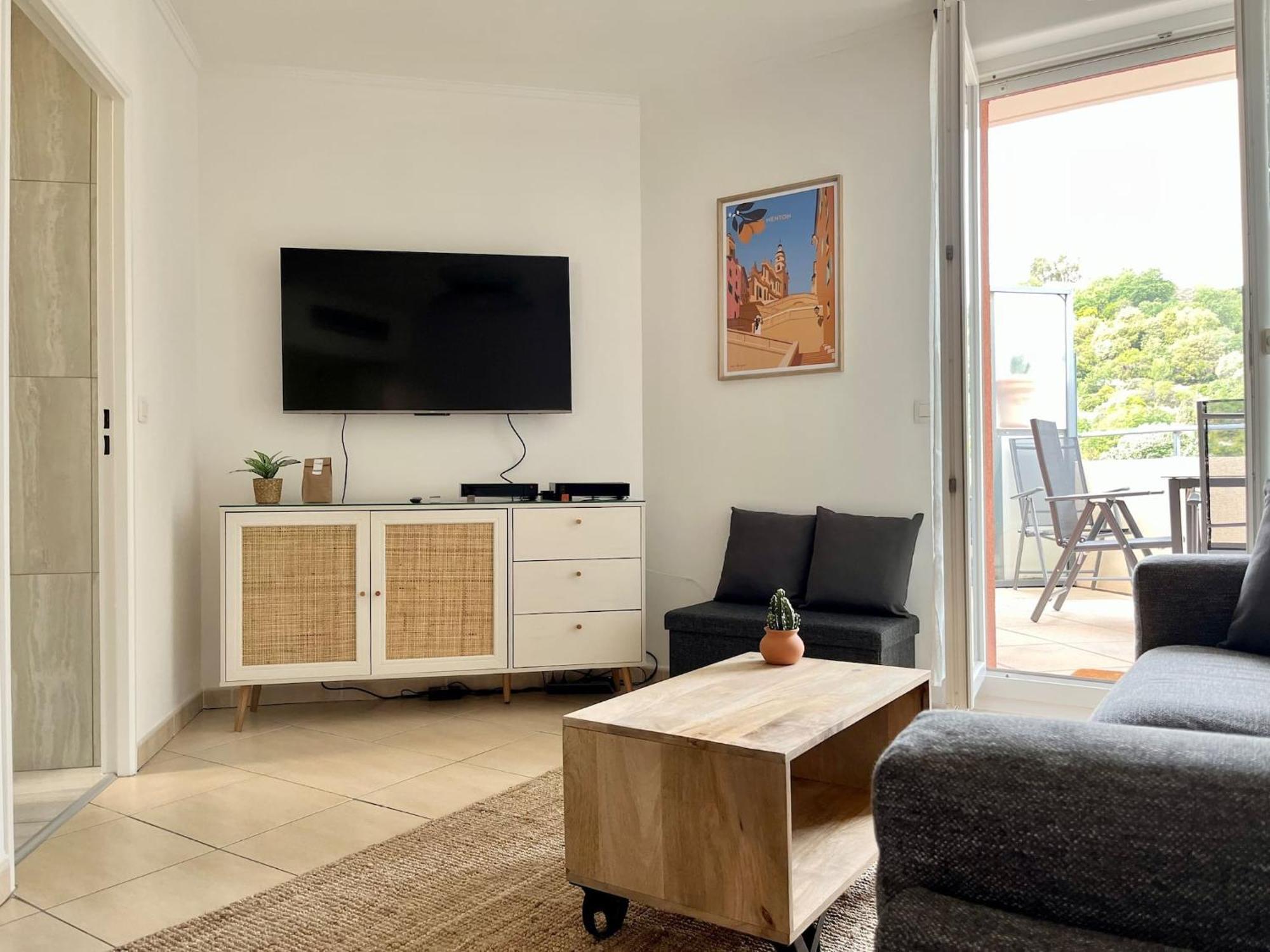 'La Villa Melanie' Neuf, Equipe, Terrasse, Centre Menton Exterior foto